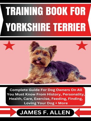 cover image of TRAINING BOOK FOR YORKSHIRE TERRIER